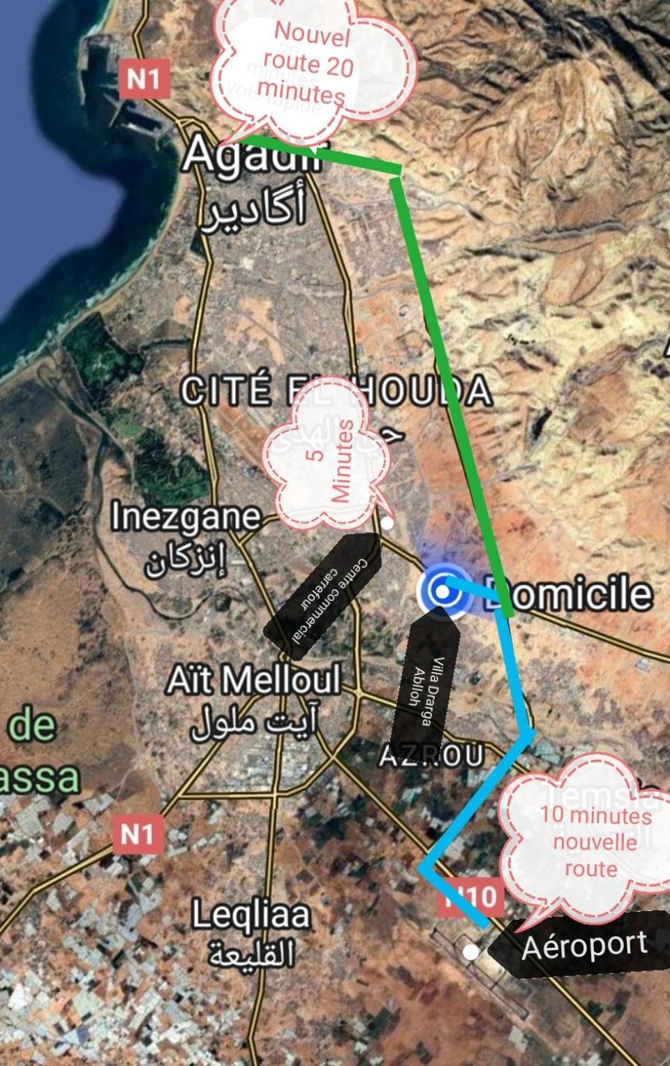 Draga, Agadir Et Piscine Dans Villa, *
